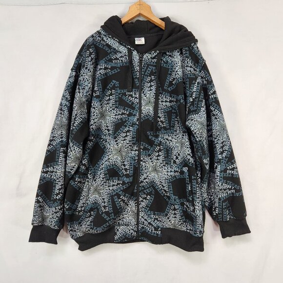 Beyond the Limit Texas Star Zip Up Hoodie Men's XL  Silver Blue Black BTL - Picture 1 of 7